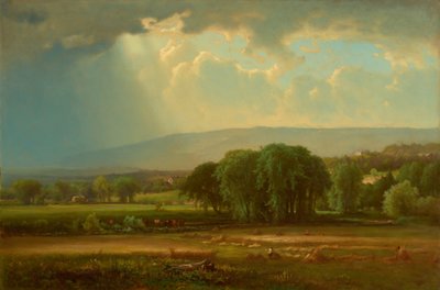 デラウェア バレーの収穫風景 作： George Inness