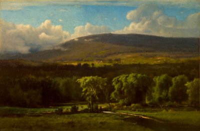 マサチューセッツ州メドウェイ 作： George Inness