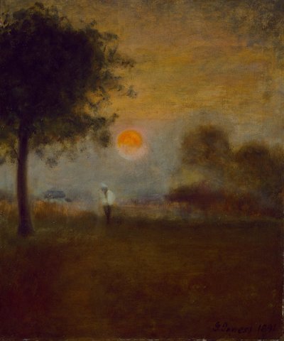 月の出、1891年。 作： George Inness