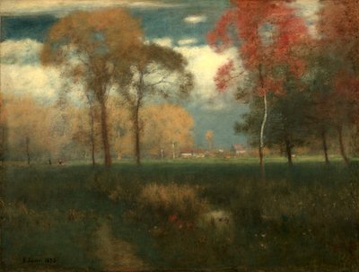 晴れた秋の日 作： George Inness