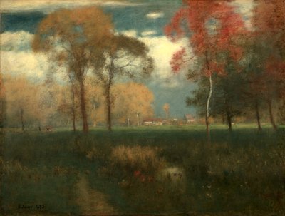 1892年の晴れた秋の日。 作： George Inness
