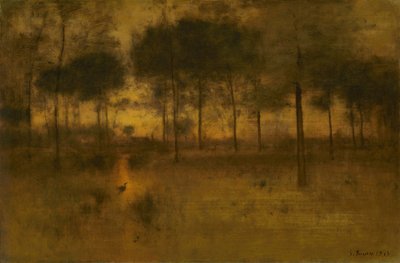 ヘロンの家、1893年。 作： George Inness