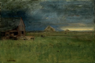 孤独な農場、ナンタケット 作： George Inness