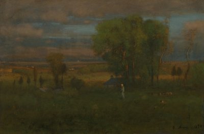 イタリアの黄昏 作： George Inness