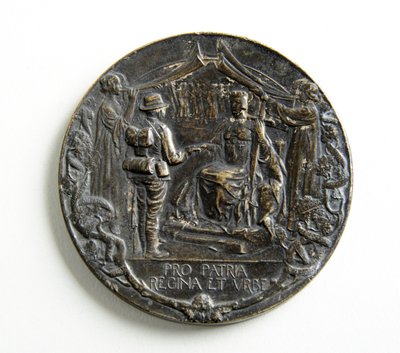 市立帝国義勇軍のボーア戦争からの帰還を記念したメダル 作： George James Frampton