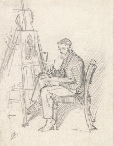 自画像 作： George John Pinwell