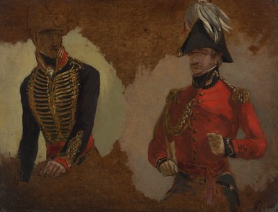 Estudos de Uniforme de Artilharia Montada Real e de um A.D.C. ao Comandante-em-Chefe: um estudo para 