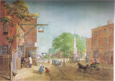 1822年のトッテナムビレッジ 作： George Junior Scharf