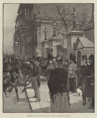 マールボロハウスの呼び出し元、プリンスジョージオブウェールズの病気 作： George L. Seymour