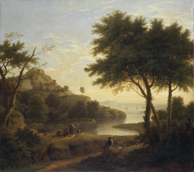 海岸の入り江付近の風景 作： George Lambert