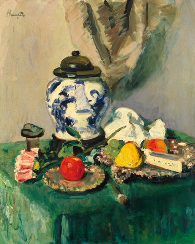 静物（キャンバスに油彩） 作： George Leslie Hunter