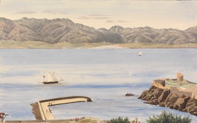 Rosia Bay、ジブラルタル、アルヘシラス、スペイン 作： George Lothian Hall