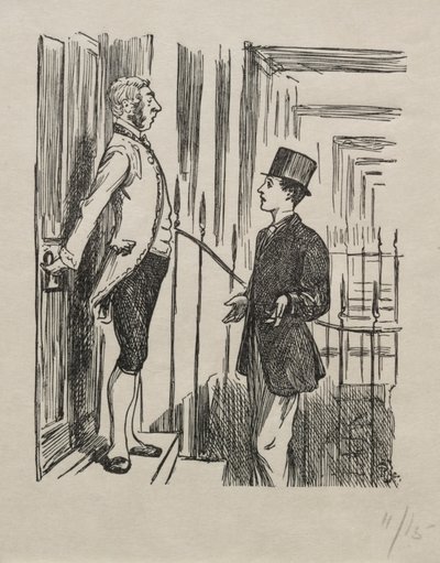 マルレディ封筒を求めてセレブ、1865年。 作： George Louis Palmella Busson Du Maurier