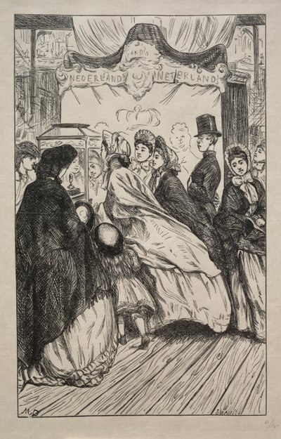 宝石 - 大博覧会で 作： George Louis Palmella Busson Du Maurier