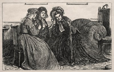 ロンドンでの生活、1866年。 作： George Louis Palmella Busson Du Maurier