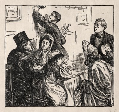 リフレッシュメント-素晴らしい展覧会、1862年。 作： George Louis Palmella Busson Du Maurier