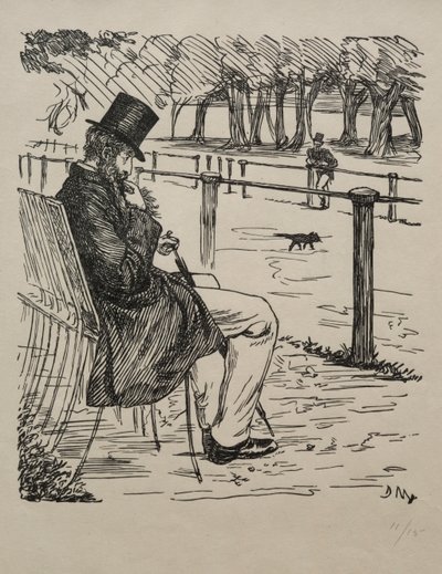 男爵の最後、1855年。 作： George Louis Palmella Busson Du Maurier