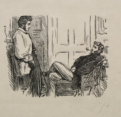 ダイヤの女王-彼女の勝ちと負け方、1866年。 作： George Louis Palmella Busson Du Maurier