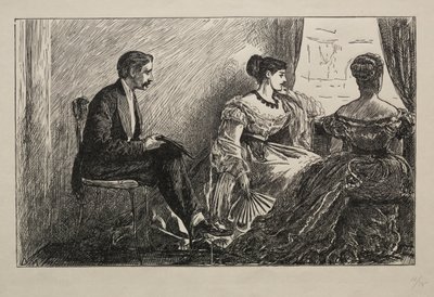 ホワイトカメリア、1868年。 作： George Louis Palmella Busson Du Maurier