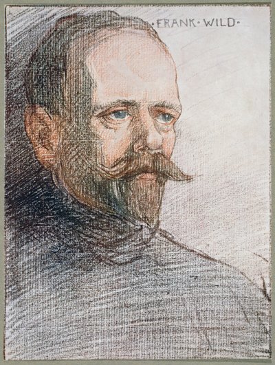 アーネストシャクルトン卿（1874-1922）c.1909の「南極の心」のフランクワイルド（1873-1939）の肖像 作： George Marston