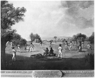クリケットの試合、18世紀1912年。 作： George Morland