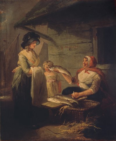 フィッシュワイフ、1780年代末。 作： George Morland