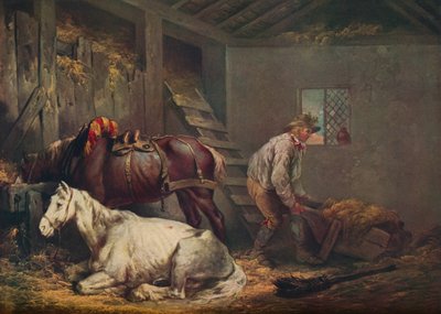 馬小屋の馬、1791 作： George Morland