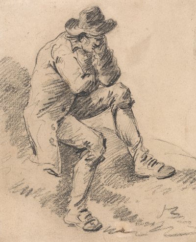 銀行に座る男 作： George Morland