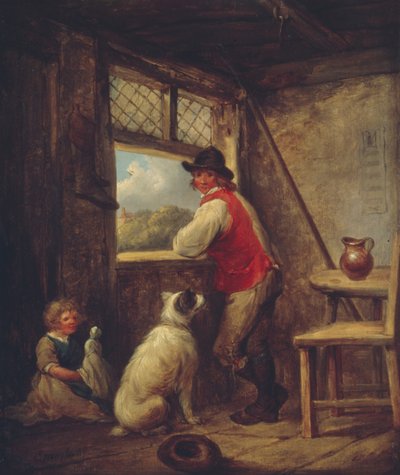 窓辺の農民、1790 年代初頭。 作： George Morland