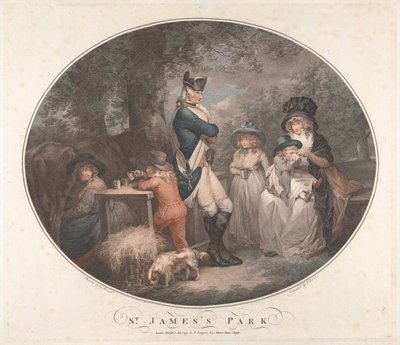 セント ジェームス パーク 作： George Morland