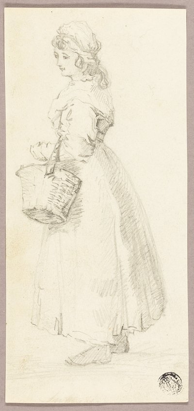 バスケットを持った少女 作： George Morland