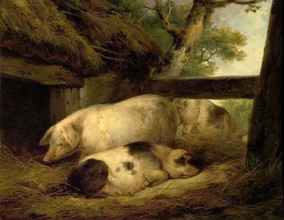 豚の研究 作： George Morland