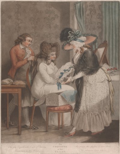 彼女のトイレのコケット 作： George Morland