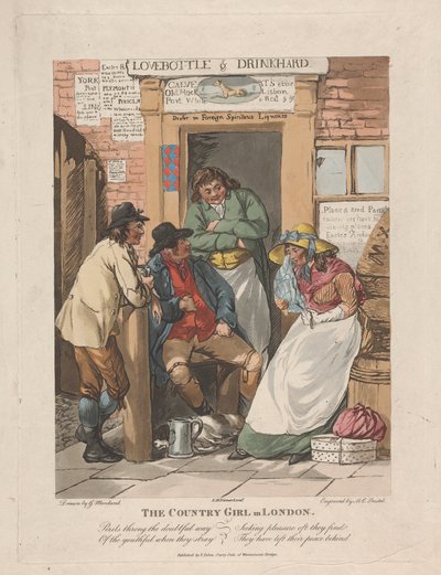 ロンドンのカントリーガール 作： George Morland