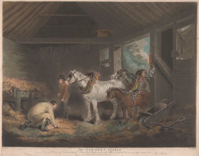 農夫の厩舎 作： George Morland