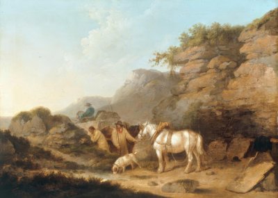 スレート採石場 作： George Morland
