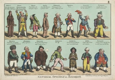 ナポレオン・ボナパルトに関する国民的意見 作： George Moutard (after) Woodward