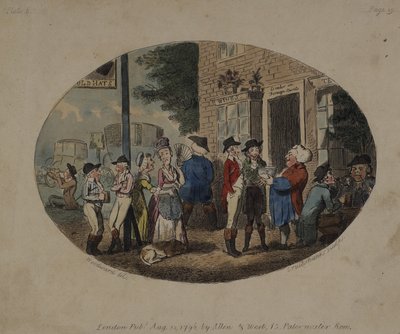 オールドハッツタバーン、アクスブリッジ、1796年 作： George Moutard Woodward