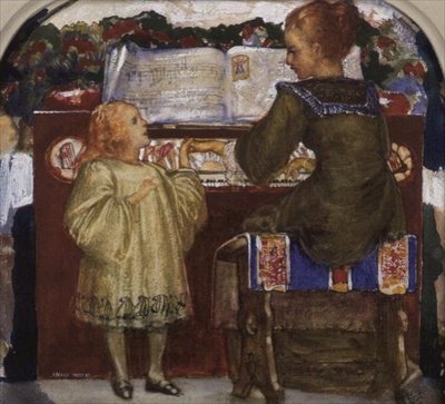 ミュージカル・インターリュード（水彩画） 作： George Murray