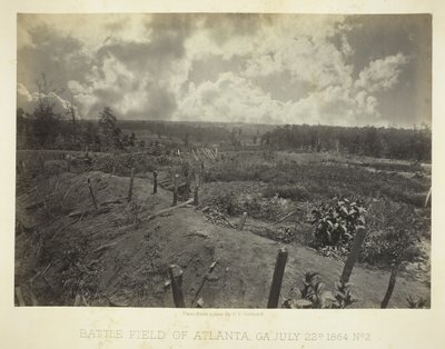 ジョージア州アトランタの戦場、No. 2、1864 年 7 月 22 日。 作： George N. Barnard