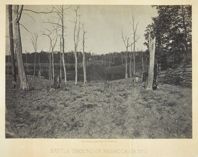ジョージア州レサッカの戦場、No. 1、1866。 作： George N. Barnard