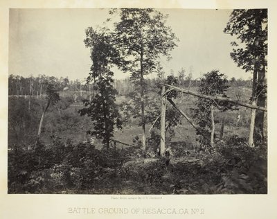 ジョージア州レサッカの戦場、No. 2、1866。 作： George N. Barnard
