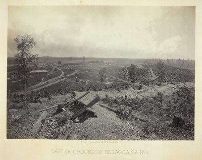 ジョージア州レサッカの戦場、No. 4、1866。 作： George N. Barnard