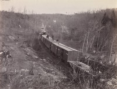 ブルラン。 オレンジとアレクサンドリア R.R.、ユニオン ミルズ近く、1861 ～ 65 年。 作： George N. Barnard