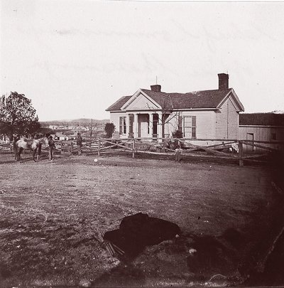 チーフ コミサリー オフィス、チャタヌーガ、カリフォルニア州。 1864年。 作： George N. Barnard