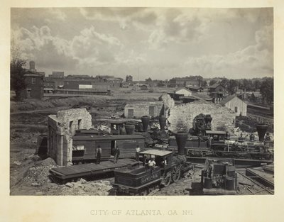 ジョージア州アトランタ市、1866 年第 1 号。 作： George N. Barnard