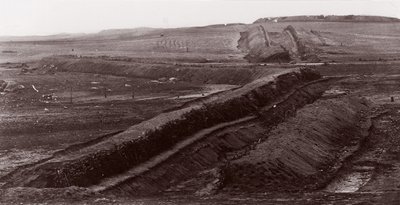南軍の土工所、バージニア州センタービル、1862 年。 作： George N. Barnard
