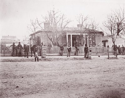 シャーマン将軍またはトーマスの本部、チャタヌーガ、カリフォルニア州。 1864年。 作： George N. Barnard