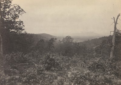 シャーマンの攻撃のミッション リッジ シーン、1860 年代。 作： George N. Barnard