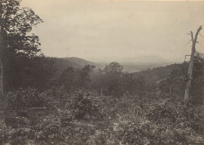 シャーマンの攻撃のミッション リッジ シーン、1860 年代。 作： George N. Barnard